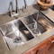 Lippert 27X16X7 DOUBLE BOWL LEVEL BREAK SINK; R10 CORNERS; STAINLESS STEEL 304 385314 - alternate 2
